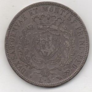 Сардиния 5 лир 6 шт разные 1826-1829гг