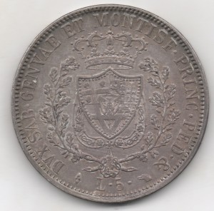 Сардиния 5 лир 6 шт разные 1826-1829гг