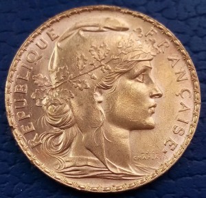 Франция 20 франков 1913 года