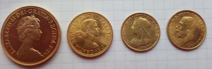Золото 4 монеты .