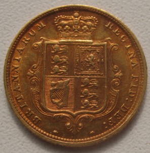 полсоверена -- 1883 г