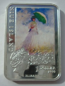 1 доллар "Исландия" Елизавета-серебро!