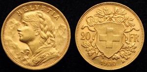 Швейцария 20 франков 1930г.