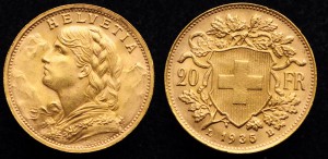 Швейцария 20 франков 1935г.