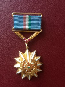 Орден Мира и Дружбы народов,ВЕНГРИЯ  позолоченное серебро,