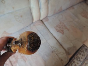 Кинжал с бронзовой всечкой, с подкольчужником.