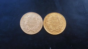20 франков 1851 и 1865