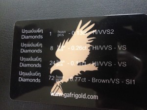 Новое кольцо фирмы GAFRI с цветными бриллиантами. Красивое!