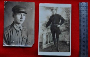 Два фото Ранние советы  на одной парашютист первого типа
