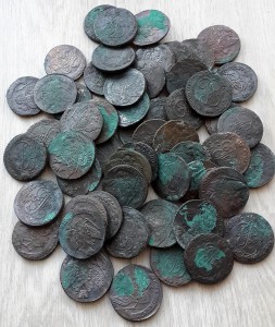 5 копеек 1794 г. АМ перечекан