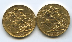 СОВЕРЕНЫ 1889, 1893гг