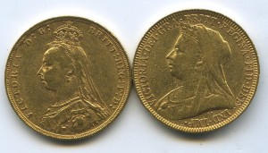 СОВЕРЕНЫ 1889, 1893гг