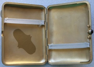 Портсигар 875 пр., с картиной Грачи прилетели Федоскино 1953