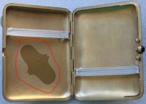 Портсигар 875 пр., с картиной Грачи прилетели Федоскино 1953