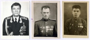 Фотографии военных из личных дел.  13 шт.