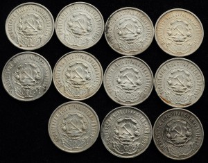 50 копеек 1922г. ПЛ 11шт + 1924г. 9шт.