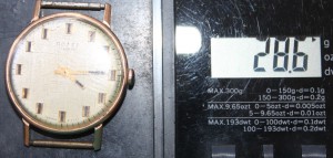 Часы СССР наручные Полет Золото 583 пробы 1974г.