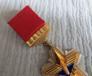 Знак ЦК ВЛКСМ За участие в сооружении БАМ "снежинка"