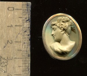 Камея.Золото.Серебро.