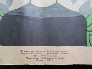 ★★★★ПЛАКАТ "ВМЕСТО ТЕЛЕВИЗОРА НА СВЕЖИЙ ВОЗДУХ"1987 г.★★★★