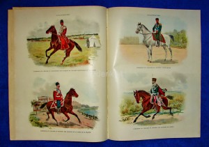 Николай 2 на лошадях 6 литографий в цвете + Царская семья