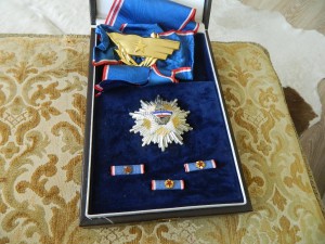 ОРДЕН ФЛАГА 1 СТ ЮГОСЛАВИЯ серебро в домике