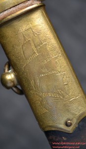 Кортик безкнопочный № 23230 ИМЗ 1945 года