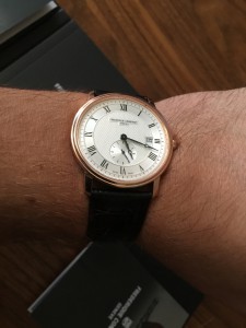 Золотые FREDERIQUE CONSTANT SLIM LINE ROSE GOLD 37MM FC-245M