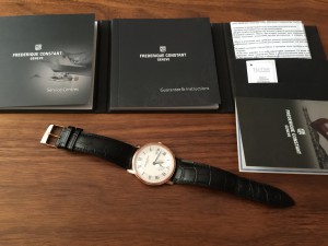 Золотые FREDERIQUE CONSTANT SLIM LINE ROSE GOLD 37MM FC-245M