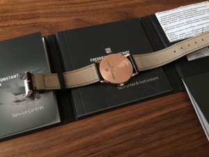 Золотые FREDERIQUE CONSTANT SLIM LINE ROSE GOLD 37MM FC-245M