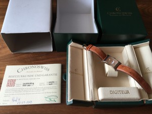 Золотые CHRONOSWISS DIGITEUR WHITE GOLD WITH ROSE GOLD DIAL