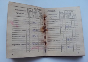 Краснофлотская книжка на гвардии ст. 1 ст  Табалина А.В.ТОФ