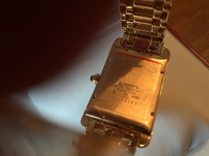 Золотые CARTIER AUTOMATIC LARGE SIZE TANK AMERICAINE YELLOW