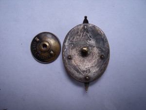 Гайка к знакам Краснокамского МД, образца 1942-го года. ЛЮКС