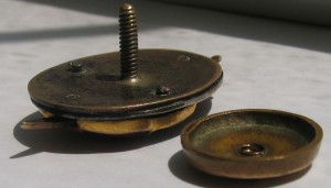Гайка к знакам Краснокамского МД, образца 1942-го года. ЛЮКС