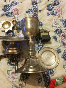 Евхаристический набор серебро 1867г !