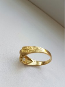 Мужской перстень ЗОЛОТО 750 сапфир бриллианты