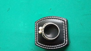 Кольцо лесничего,Серебро 800+лисьи зубы, Германия,