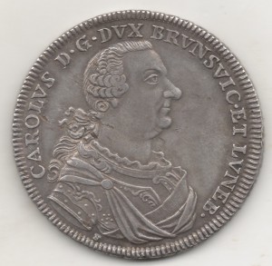 БРАУНШВЕЙГ ТАЛЕР 1764 Brunsvic Carlus