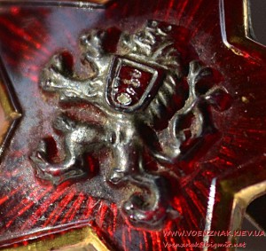 Чешская кокарда маленькая (2,2 см) на пилотку, тяжелый метал