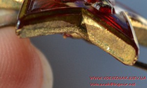 Чешская кокарда маленькая (2,2 см) на пилотку, тяжелый метал