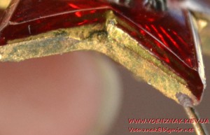 Чешская кокарда маленькая (2,2 см) на пилотку, тяжелый метал