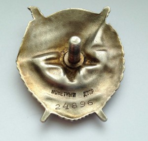 Орден Красного Знамени № 24896 Винт.