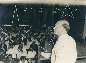 Н.И.Бухарин на конференции инженеров. Москва,1933 г.