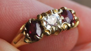 АНГЛИЯ кольцо с бриллиантом 1900 гг ПРИЯТНАЯ ЦЕНА