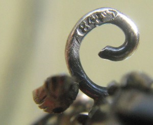 Брошь " Роза" серебро 84.