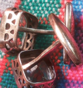 Запонки СССР - Серебро 875 . Горный хрусталь. 11 гр