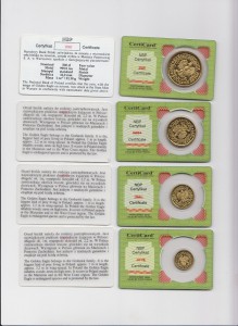 очень редкий годовой сет банка Польши в золоте