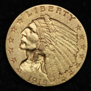 2 1/2 доллара 1915 года
