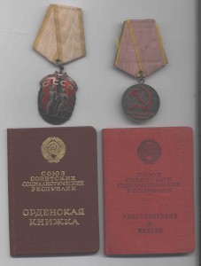 Знак Почета 310.121 и ТО (1949 г.) - Лескин Михаил Моисеевич